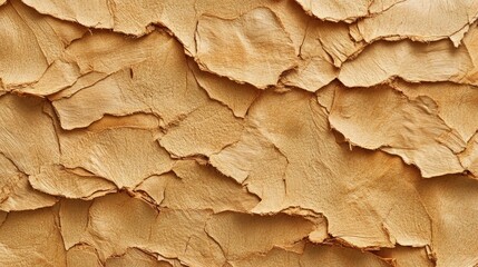Poster - Natural Brown Texture of Thin Bark Layers on Tree Surface