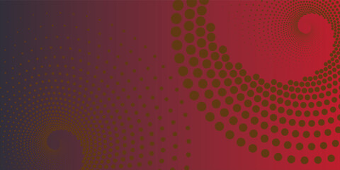 Poster - abstract red gradient and halftones background for banner and cover