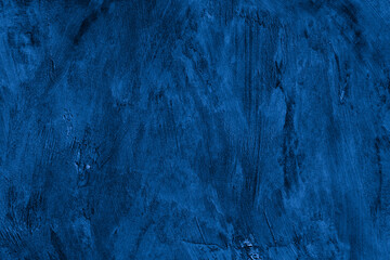 Aufkleber - Old wall pattern texture cement blue dark abstract  blue color design are light with black gradient background.