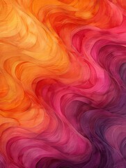 Poster - Vibrant abstract illustration of energy, creativity, fantasy, mystery, love, joy. 