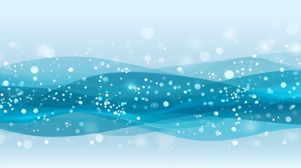 Poster - Abstract Blue Waves Background with Sparkling Texture