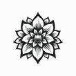 © Christopher - Black flower floral vector design element illustration petal blossom bloom nature plant graphic art decoration silhouette