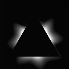 Poster - Triangle illuminate light frame
