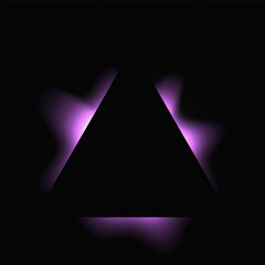 Poster - Triangle illuminate light frame
