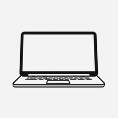 Poster - Laptop computer technology device electronic pc keyboard screen portable digital gadget notebook tech