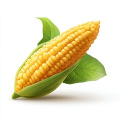 Poster - Fresh Corn on the Cob With Green Leaves, Representing Healthy Eating and Agricultural Abundance for Food Production and Sustainable Farming Practices : Generative AI