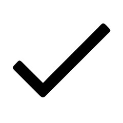 Poster - Confirmation mark, a simple design element, for websites and apps