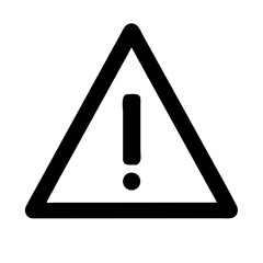 Poster - Warning triangle symbol, for safety alerts and caution signs