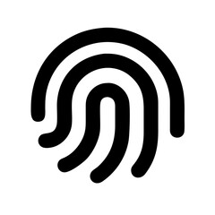 Poster - Fingerprint symbol, identity, security, graphic design, for websites