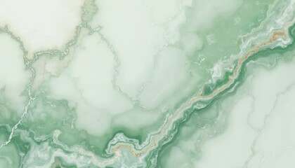 Poster - Light green marble texture with light white pattern. Natural stone surface features flowing design, creating sense of luxury. Perfect for interior design projects, adds touch of elegance to any space.