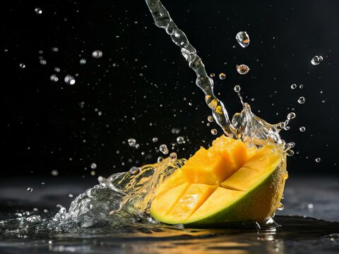 Mango and water Splash 