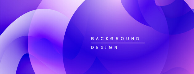 Poster - Abstract fluid shapes, purple hues, gradient background. Modern design element for digital projects. Simple, clean aesthetic.