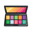 © Artistic Hasib - A vector illustration of cosmetic makeup palette on white background