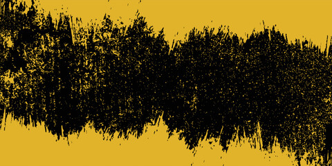 Aufkleber - Abstract Yellow Frame Grunge Sport Design In Black Background