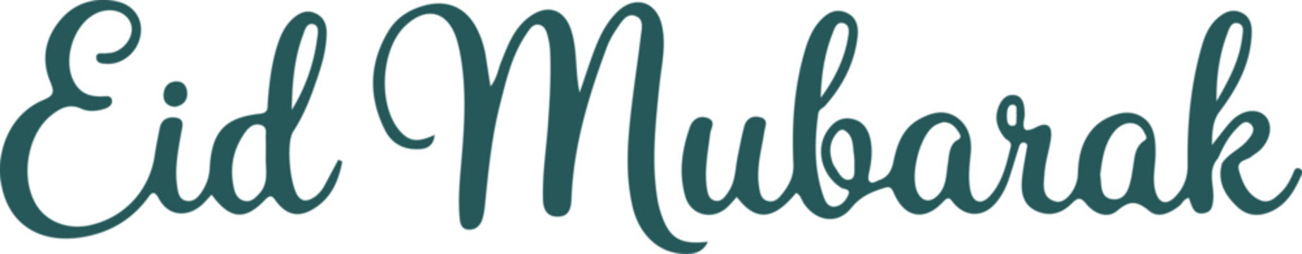 Eid mubarak typography design
