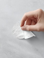 Poster - Transparent Sticker Mockups Being Applied to a Clean Glass Surface for Design Display in a Bright Workspace