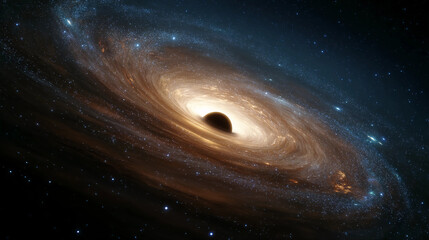 Wall Mural - Sagittarius A Star and Black Holes in the Milky Way Galaxy