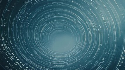 Poster - Abstract Digital Tunnel Animation