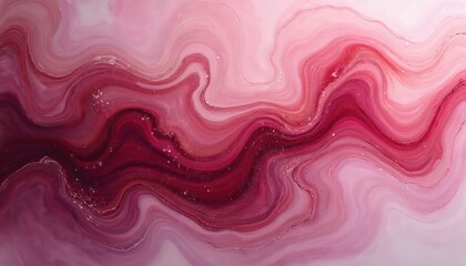 Poster - Abstract pink fluid painting creates artistic background. Swirls of magenta, fuchsia and pink shades create vibrant liquid flow. Artistic texture design for wallpaper. Modern art.