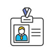 © MSTNAFIATABASSUM - Employee Badge Icon Representing Identity and Access Control