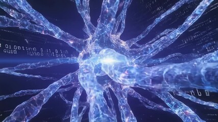 Poster - Microscopic View of a Neuron Network