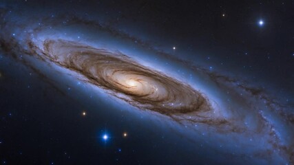 Wall Mural - in ursa major, spiral galaxy m 109 is situated very close to the big dipper