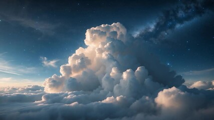 Wall Mural - space cloud: exploring the mysteries of the universe