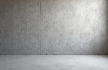 Poster - Grey stucco concrete wall background texture floor. Empty concrete space, minimalist design. Solid color, industrial background, backdrop, modern loft. Raw texture, rough surface.