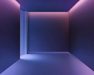 Aufkleber - Empty Cubic Space, Gradient Hues