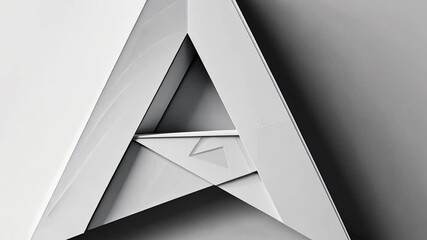 Poster - Abstract triangular form on a light background.  