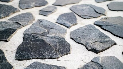 Poster - A detailed view of stones on the ground