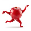 © Rafael - Cranberry Character Running on White