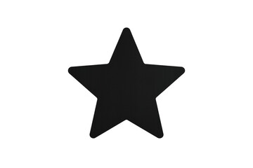 Aufkleber - Simple black five-pointed star on a transparent background, symbolizing rating, achievement, quality, or success