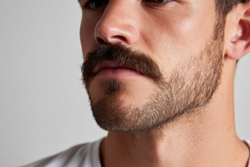 Poster - A man with a mustache and a beard
