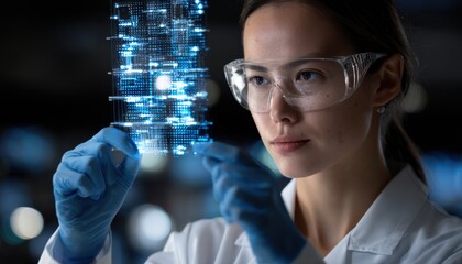 Aufkleber - A woman wearing a lab coat