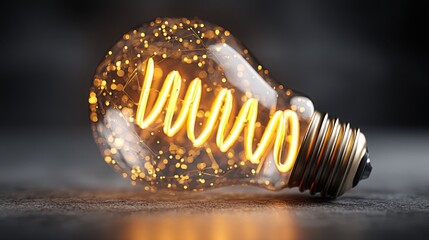 Poster - innovative hub icon concept featuring a lightbulb symbolizing creativity and new ideas in a modern b