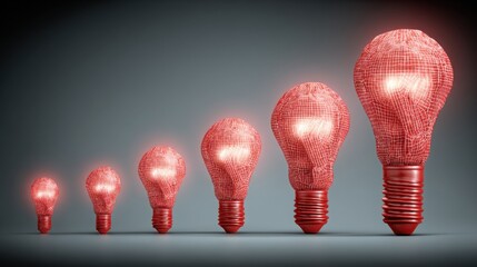 Poster - Engaging innovation metrics icon concept featuring a line graph with spark icons illustrating data insights for success