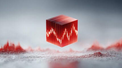 Poster - conceptual illustration of a quantum-enabled stop loss optimization matrix icon design representing 