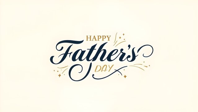 Wishing you a Happy Father’s Day with this calligraphy greeting card.