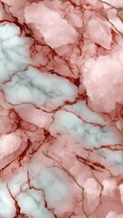 Poster - Elegant rose pink and white marble texture background with delicate gold veins for a modern, luxurious and sophisticated look.