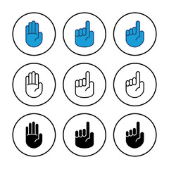 Aufkleber - Hand icon vector. hand vector icon, palm