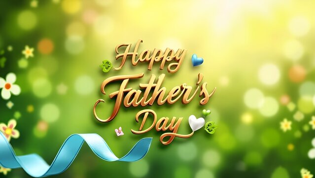 Celebratory Father's Day backdrop banner
