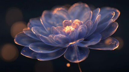 Poster - Delicate flower with soft blur effect showcasing vibrant colors and natural beauty in nature scene