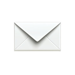 Poster - A crisp white envelope conveying correspondence and communication a symbol on transparent background