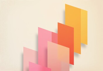Fototapete - Minimalist gradient rectangle sequence sliding for a vibrant VJ backdrop
