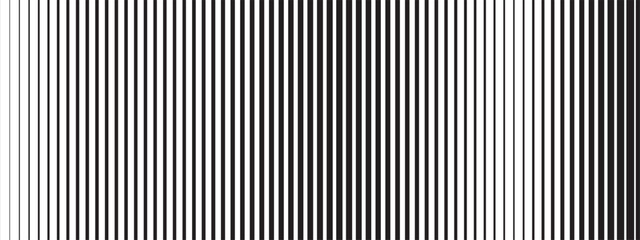 Poster - Clean vector stripes in black and white with a subtle gradient. The fade transition flows within an abstract line pattern. Background wallpaper.