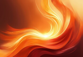Aufkleber - Pumpkin spice color swirls pulsing with vibrant energy and warmth
