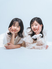 Poster - 仲良し姉妹のポートレート