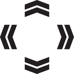 Fototapete - four arrow free direction vector design tempate