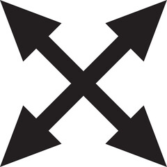 Fototapete - four arrow free direction vector design tempate